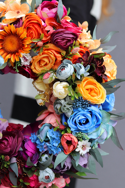 barwny wianek, Kolorowa Pogoda, śr.42cm 