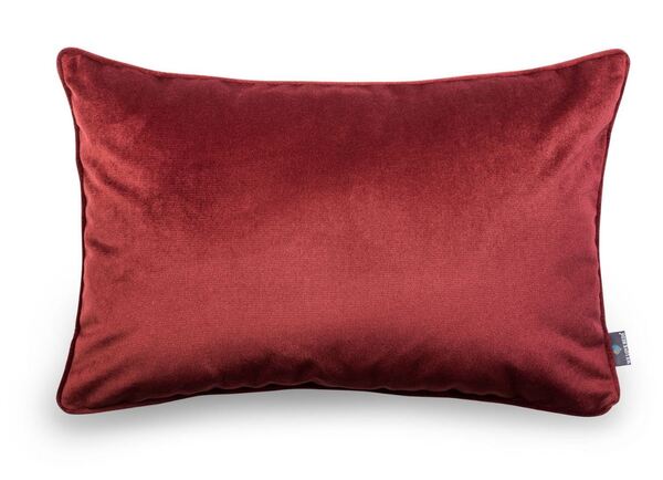 poduszka dekoracyjna welurowa, Velvetia, burgund, wym.40x60cm