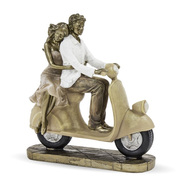 dekoracyjna figurka, Zakochani na Motorze, wym.22x20x8cm