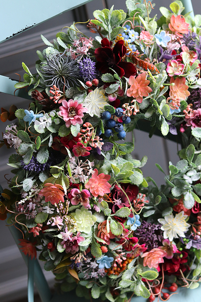 Kerana, barwny wianek na drzwi, śr.36cm