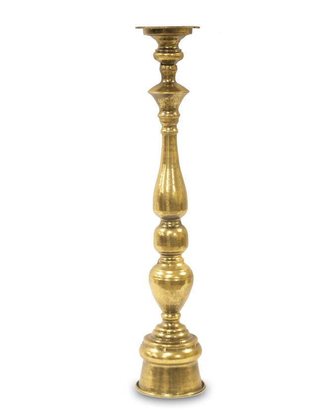 elegancki złoty świecznik, Allani Gold, wym.65x13cm