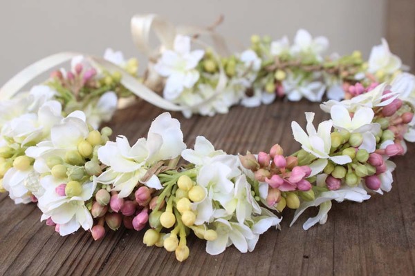 Alicja, komunijny kwiatowy wianek na głowę, rozmiar uniwersalny