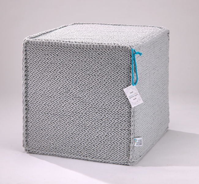 pufa Beauty Cube grey 50x50x50cm