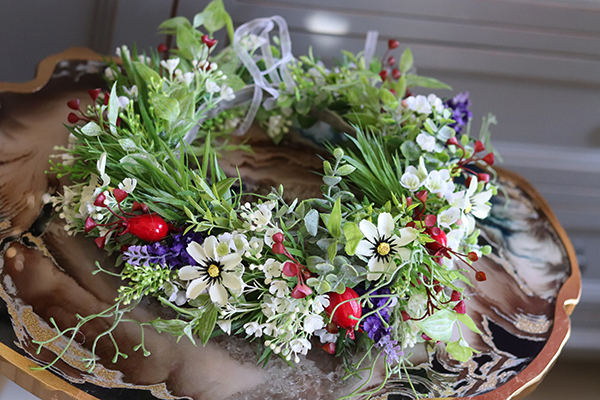 Letnie Klimaty, kolorowy wianek na głowę, rozmiar uniwersalny