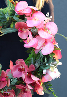 Dzika Orchidea Pink, efektowny wianek na drzwi śr.48cm