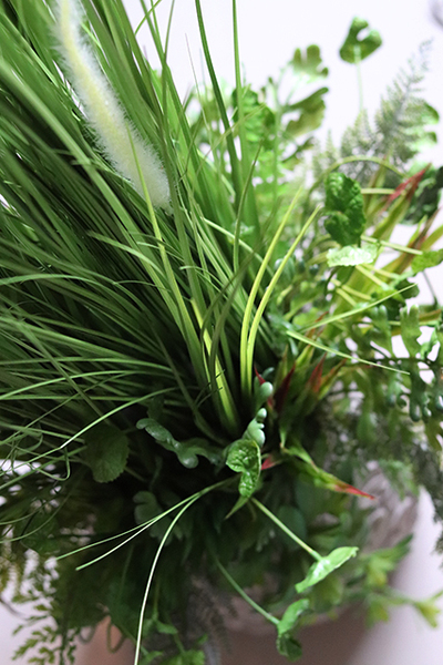 Caletto, modna dekoracja ze sztucznych traw & sukulentów, wys.120cm