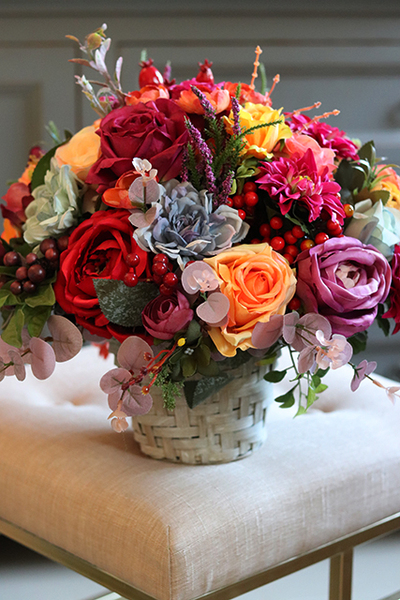 barwna kompozycja w koszu Melancholia Big wys.36cm 