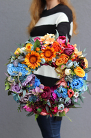 barwny wianek, Kolorowa Pogoda, śr.42cm 