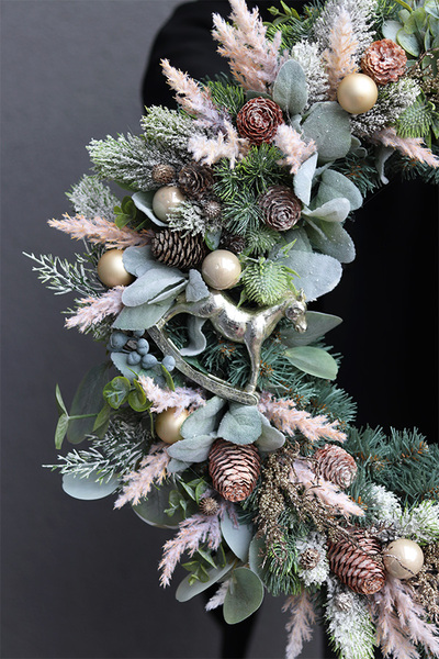 Geratta, wianek ozdobny / stroik dekoracyjny, śr.54cm