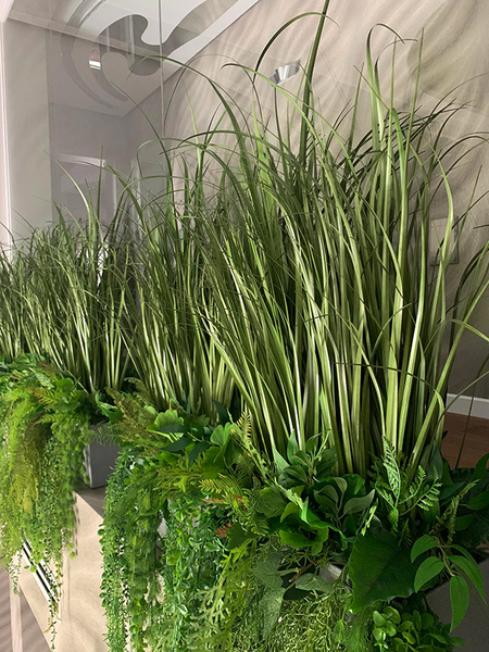 Balconera Ferina, ekskluzywna kompozycja z trawami w donicy, wys.95cm
