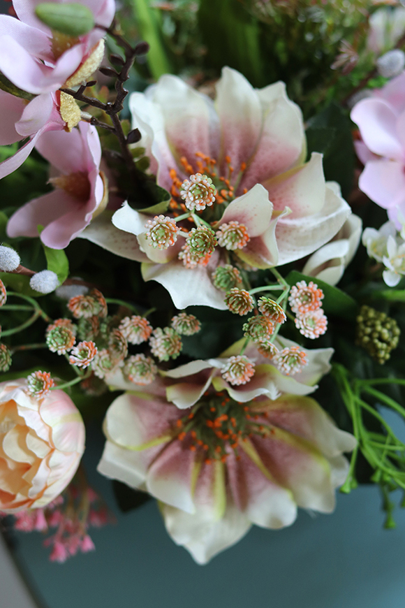 kosz wiosenny, Radosne Tulipany, wys.35cm 