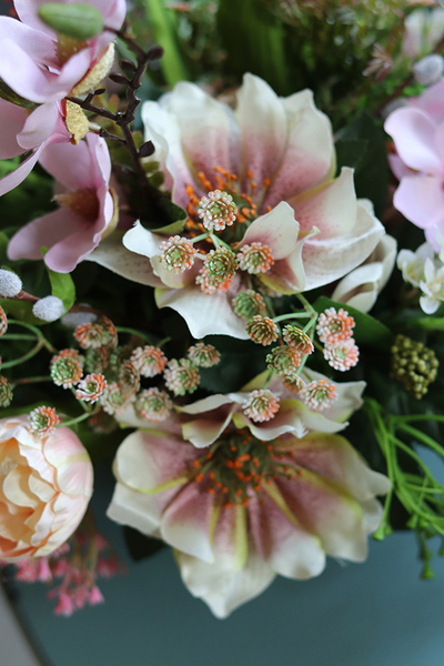 kosz wiosenny, Radosne Tulipany, wys.35cm 