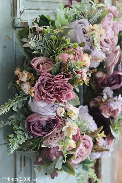 Chelsea, bajeczny kwiatowy wianek, śr.42cm 