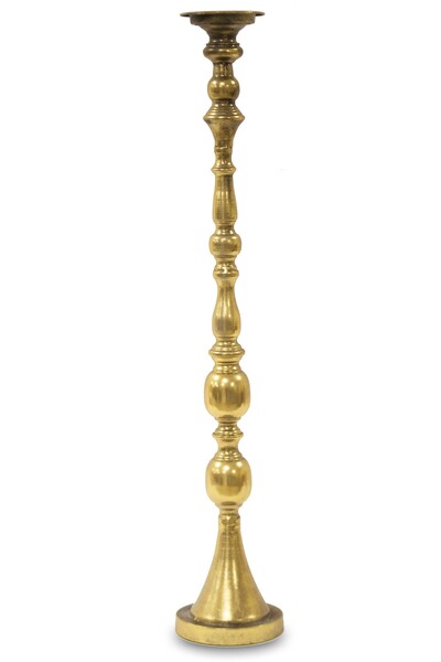 elegancki złoty świecznik, Allani Gold B, wym.84x15cm