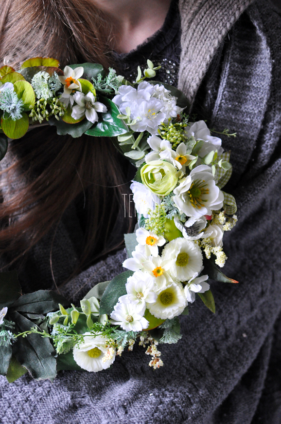 Green Time wianek na drzwi, śr.34cm 