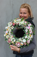 dekoracyjny wianek wiosenny Barbara śr.40cm