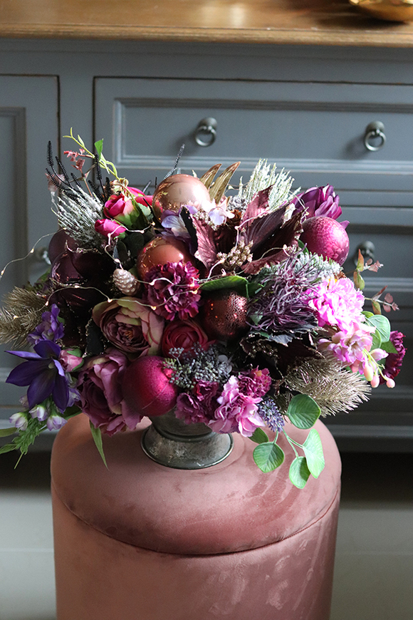 kompozycja świąteczna w pucharze, Selina, wym.39x53cm