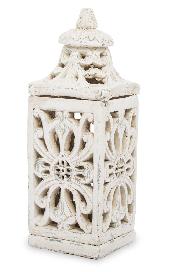 Dahli, ceramiczny ażurowy lampion, wym.37x15x15cm