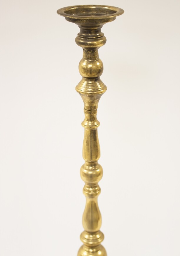 elegancki złoty świecznik, Allani Gold B, wym.84x15cm