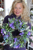 wianek dekoracyjny Sukulent, śr.35cm