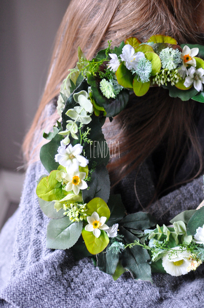 Green Time wianek na drzwi, śr.34cm 