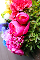 dekoracyjny, przepiękny wianek Bukiet Wiosenny, śr.28cm