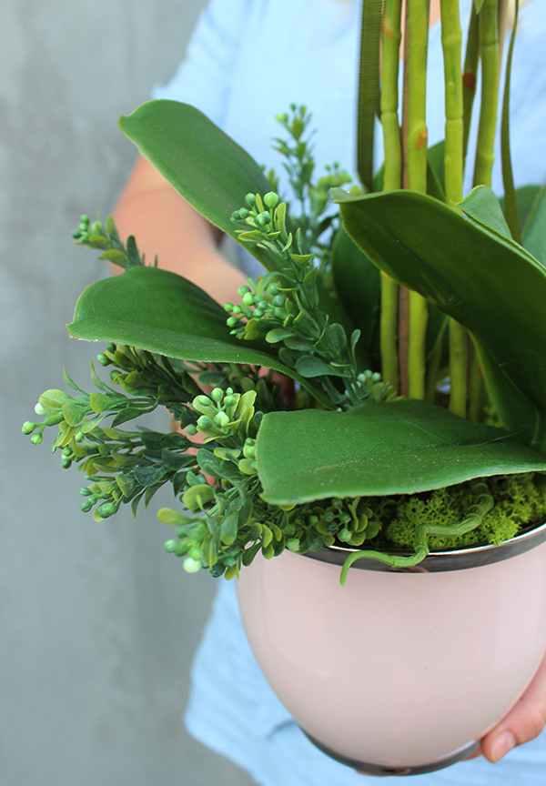 Pink House, storczyk w różowej ceramicznej donicy, wys.70cm 