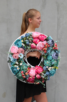 Caryca Katarzyna 2, bardzo duży wianek na drzwi, śr.63cm