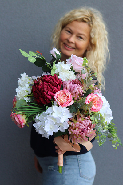 Koleneo, zestaw dekoracji nagrobnych, bukiet + wiązanka 