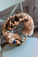 Ławica, marynistyczny wianek na drzwi z rybami, śr.28cm