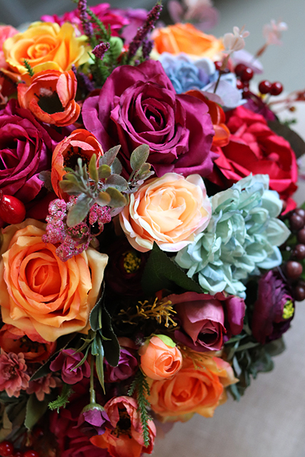 barwna kompozycja w koszu Melancholia Big wys.36cm 