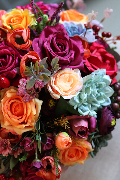 barwna kompozycja w koszu Melancholia Big wys.36cm 