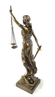 elegancka figurka, Temida, wys.35cm