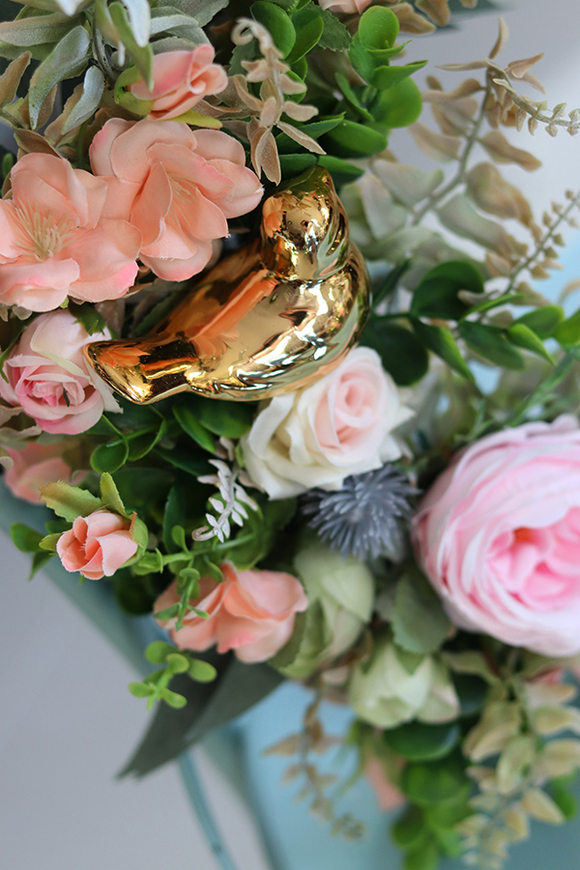 atrakcyjny wiosenny wianek, Green Canoe Morello, śr.34cm