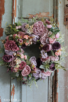 Chelsea, bajeczny kwiatowy wianek, śr.42cm 