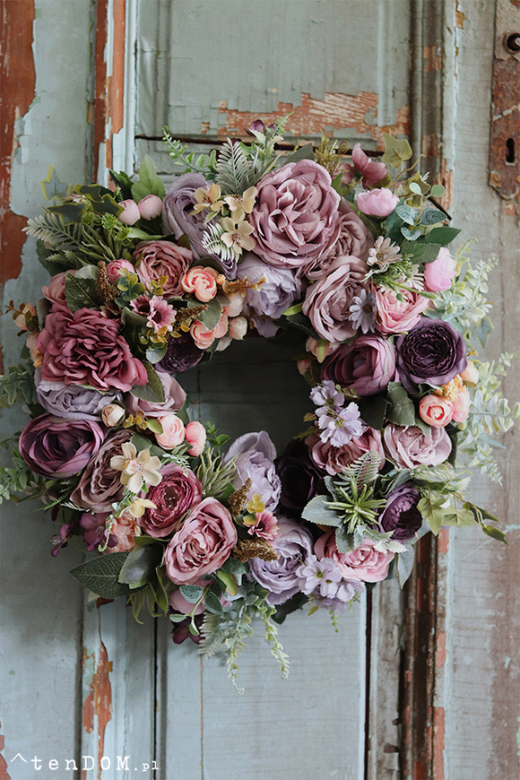 Chelsea, bajeczny kwiatowy wianek, śr.42cm 