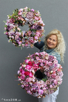 bajeczny kwiatowy wianek, Bella Kallissa, śr.50cm 