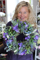 wianek dekoracyjny Sukulent, śr.35cm