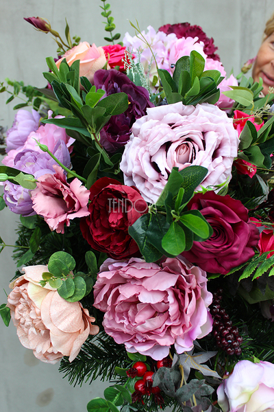 wiązanka / kompozycja nagrobna England, dł.85cm 