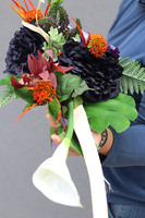 bukiet / dekoracja nagrobna / wiązanka na Święto Zmarłych, Terona dł.80cm