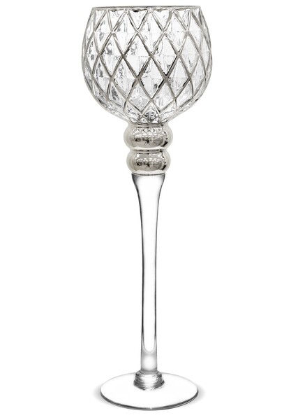 elegancki świecznik glamour, Forester Crystal, wys.40cm