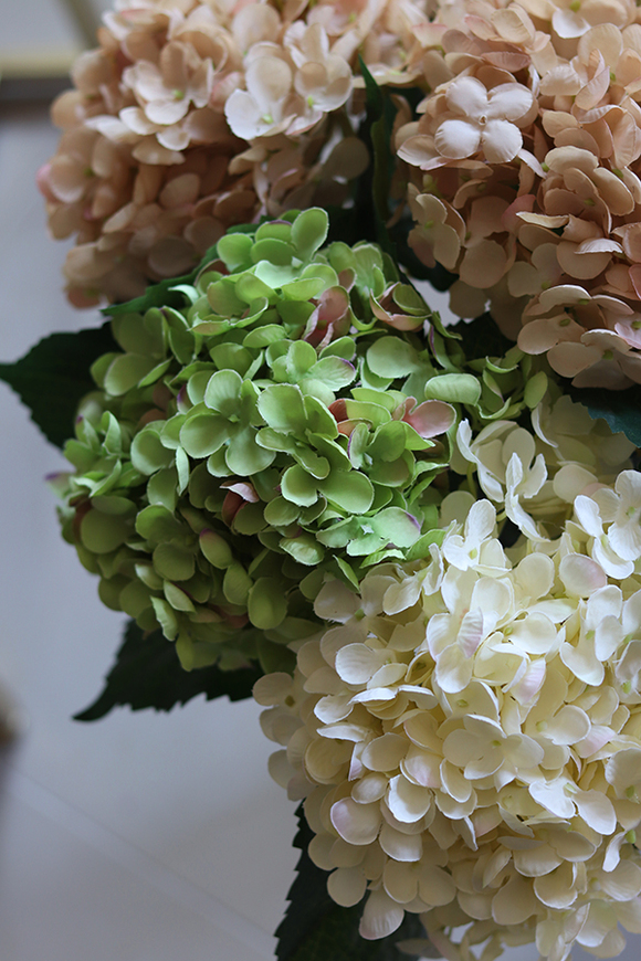 bukiet jesiennych hortensji, Magia Jesieni, 6szt, wys.59cm 