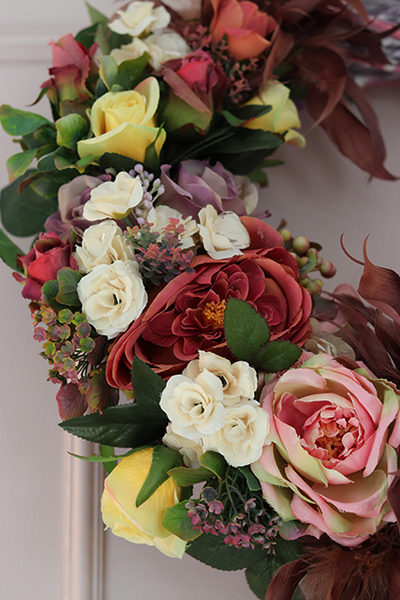 ekskluzywny wieniec z chwostem Olia Premium, śr.44cm 