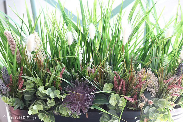 Majowa Łąka, zielona kompozycja w twojej donicy, wym.38x70x30cm