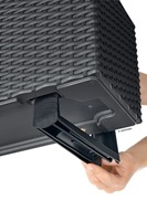 Balconera, uchwyty do mocowania, białe, kpl.2szt