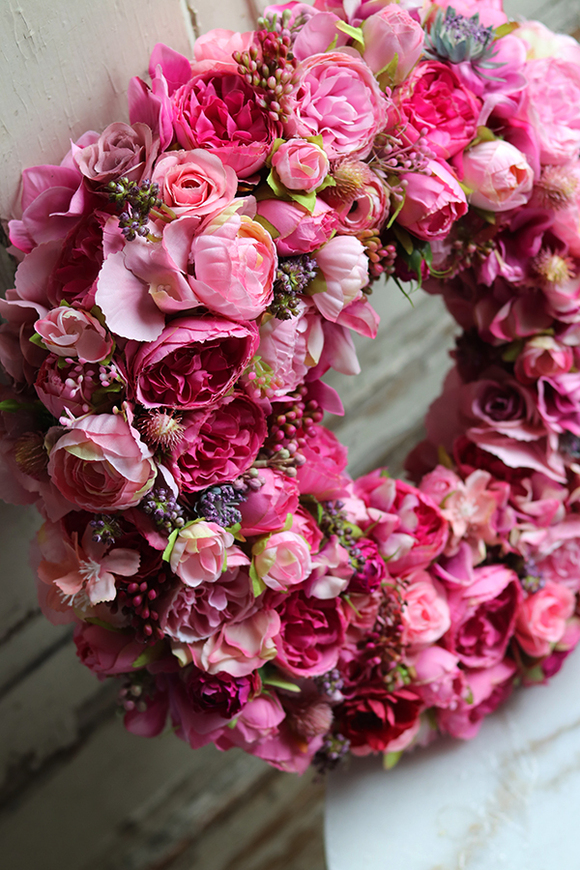 bardzo bogaty wianek, Rosanotto Tenata, śr.38cm