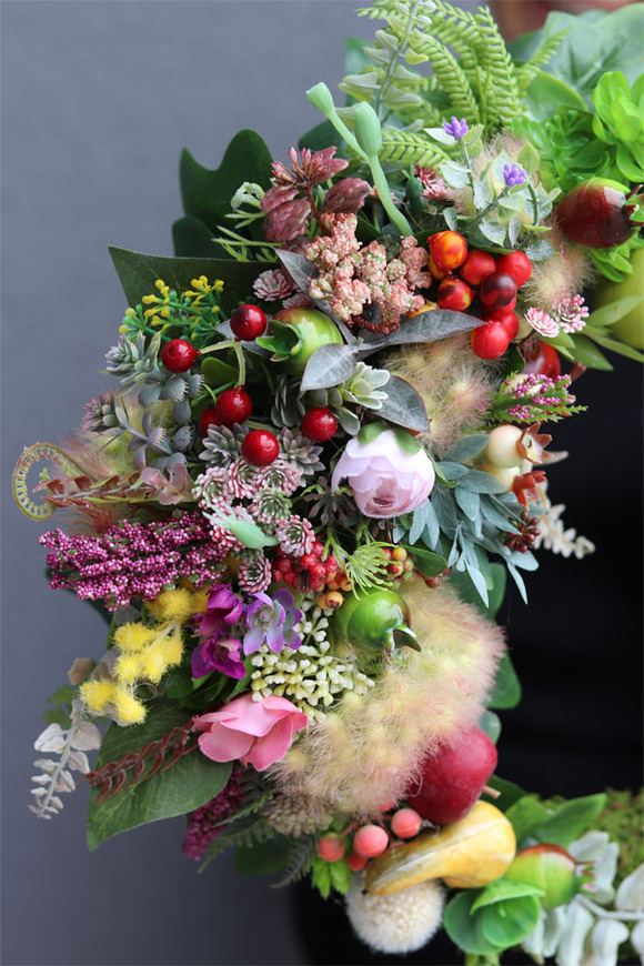 Jesienne Runo, wianek z mchem, śr.36cm 