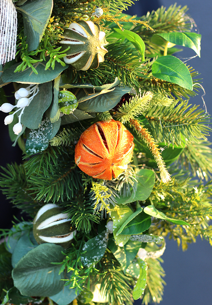 przepiękny wianek / stroik dekoracyjny Magdalena Knitter 3, śr.48cm