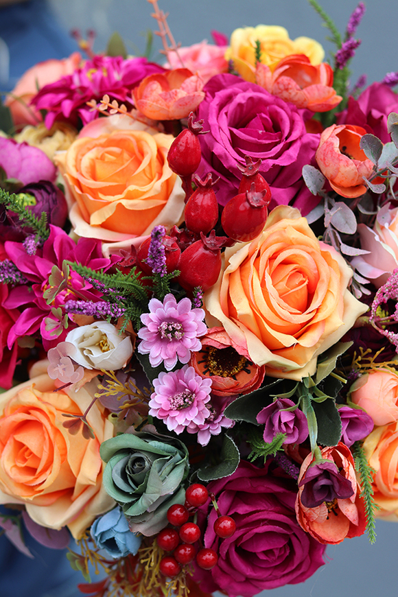 barwna kompozycja w koszu Melancholia Big wys.36cm 