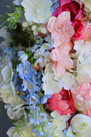 Elizja, gęsty wianek w pastelowych barwach, śr.60cm